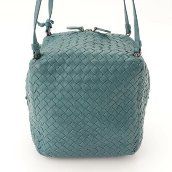 Bottega Veneta Handbags - Bottega Veneta Intrecciato Shoulder Bag Green